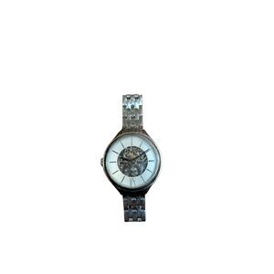 Fossil Skeleton Watch Mens Women's (unisex) Silver